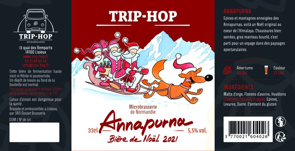 Trip - Hop Lisieux, bière de Noël.
