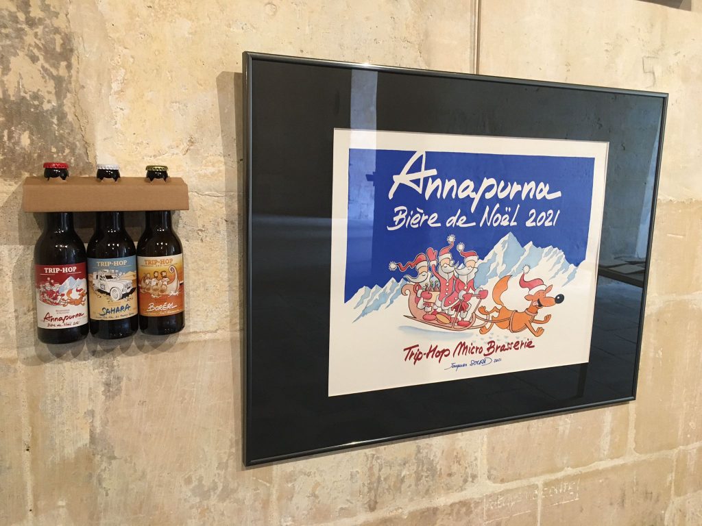 Annapurna, bière de Noël brassée par Trip - Hop à Lisieux - Quai des Remparts. Elle fait partie de la gamme des bières éphémères