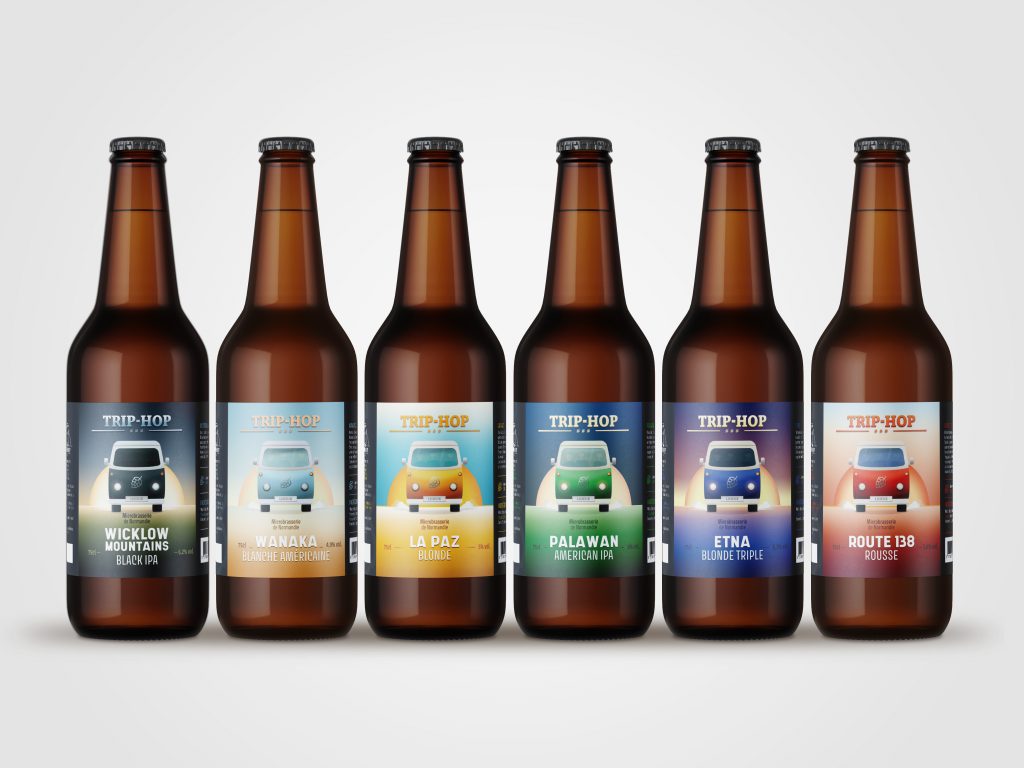 Trip - Hop - notre gamme de bières constantes, brassées toute l'année.
