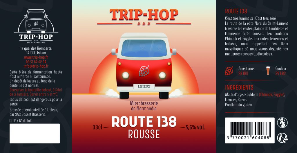 Route 138 - bière rousse Trip-Hop